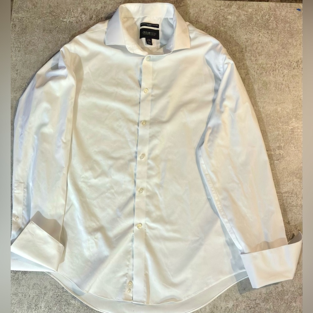 Kenneth Cole White Men's Dress Shirt